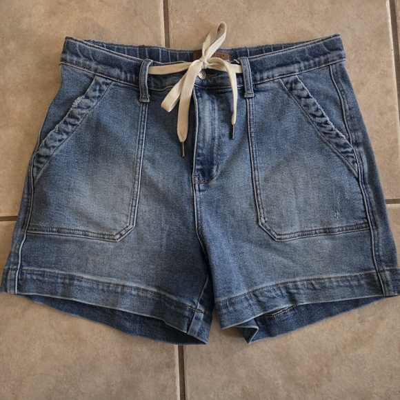 Judy Blue Pants - Cuff Jogger Denim Shorts